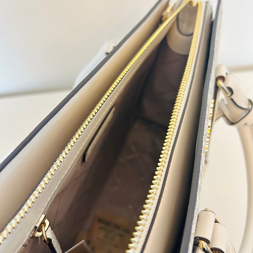 Michael kors purse & wallet Sheila Medium Satchel LT Cream - Picture 7 of 11